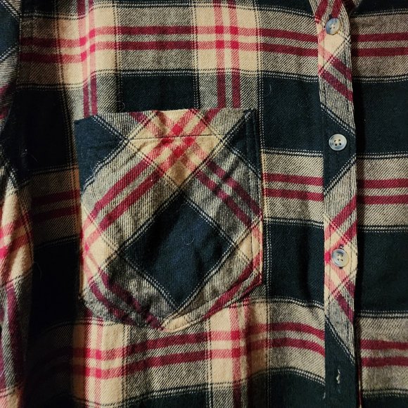 Plus Size Cabin Plaid Button Up Shirt - Picture 4 of 6
